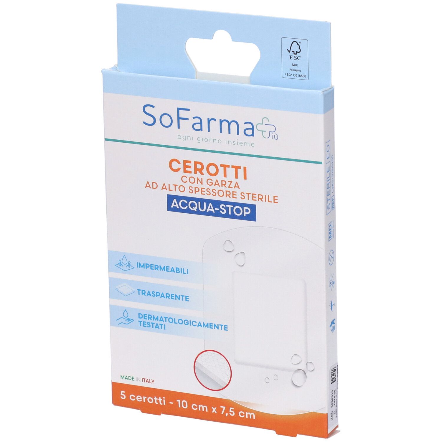Sofarmapiu' Cerotto Acquastop 10X7,5 Cm
