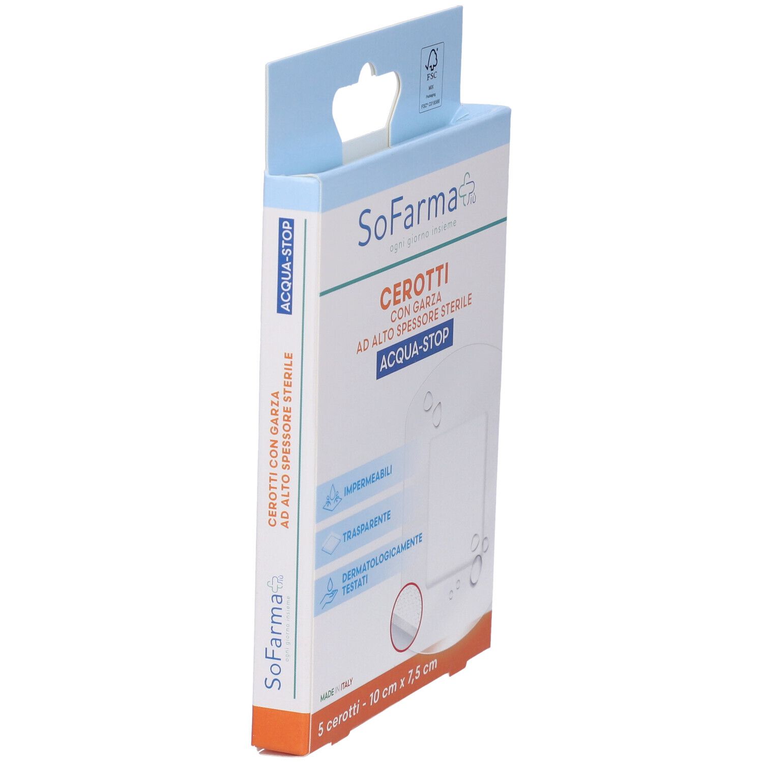 Sofarmapiu' Cerotto Acquastop 10X7,5 Cm