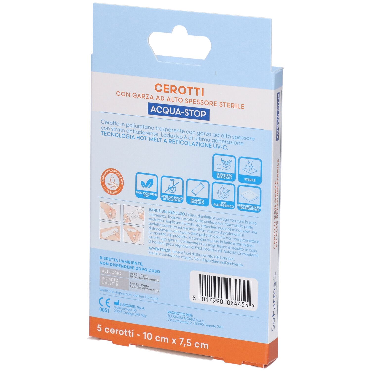 Sofarmapiu' Cerotto Acquastop 10X7,5 Cm