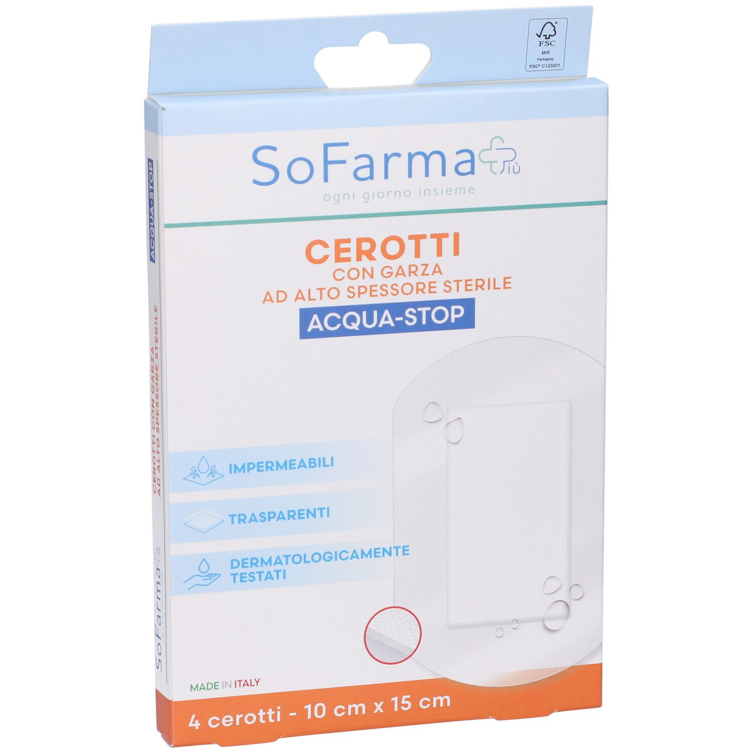 Sofarmapiu' Cerotto Acquastop 10X15 Cm