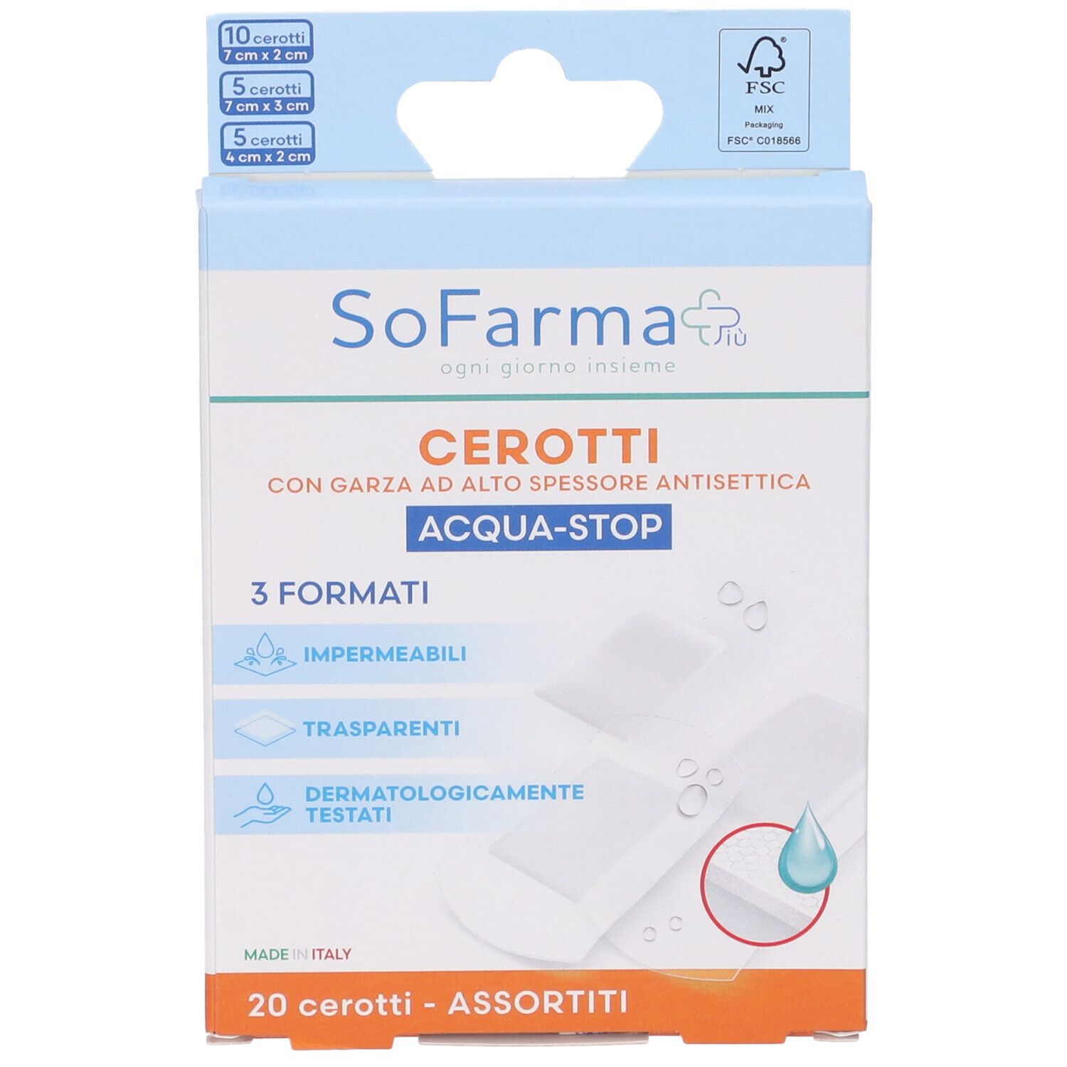 Sofarmapiu' Cerotto Acquastop Assortiti