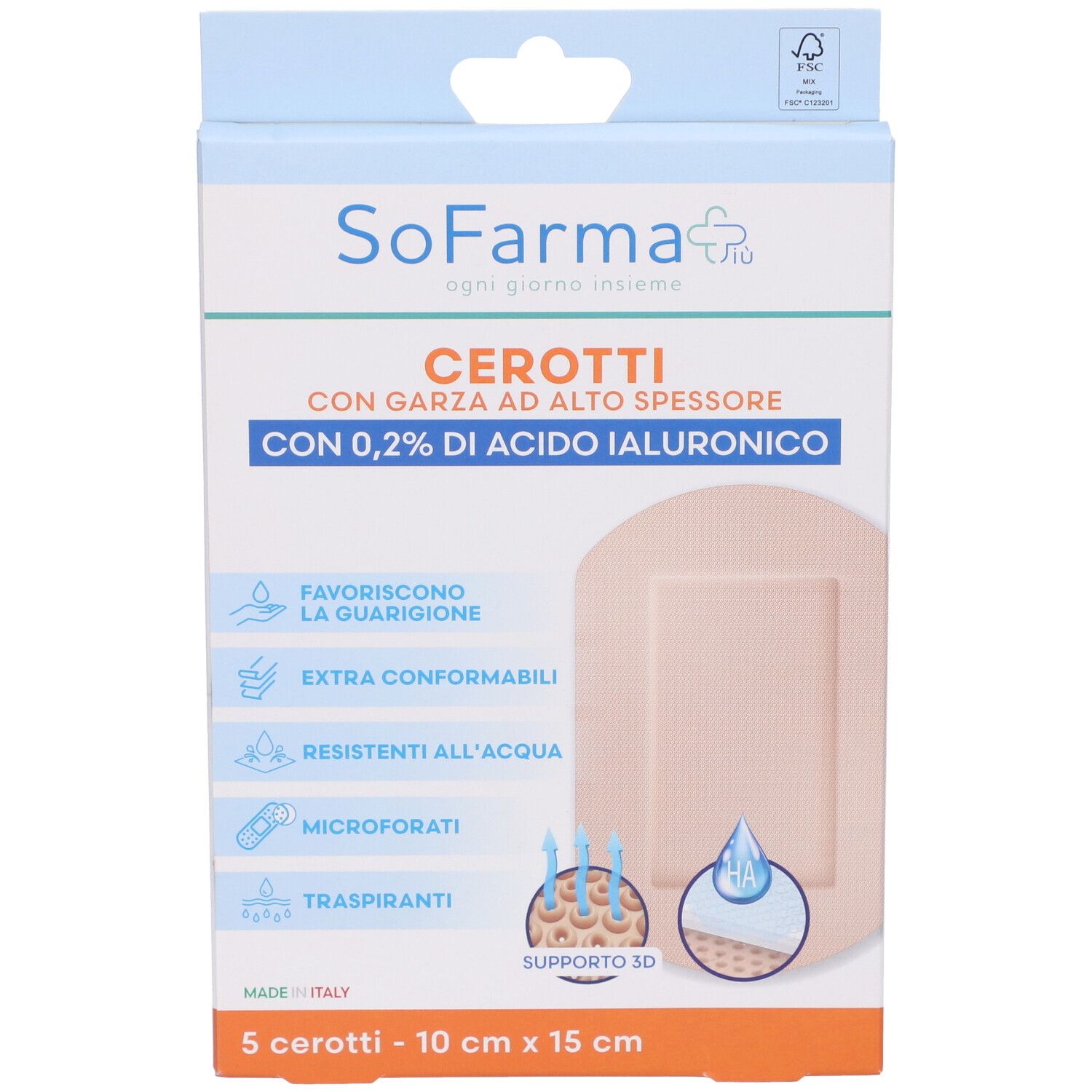 Sofarmapiu' Cerotto Cicatrizzante 10X15 Cm