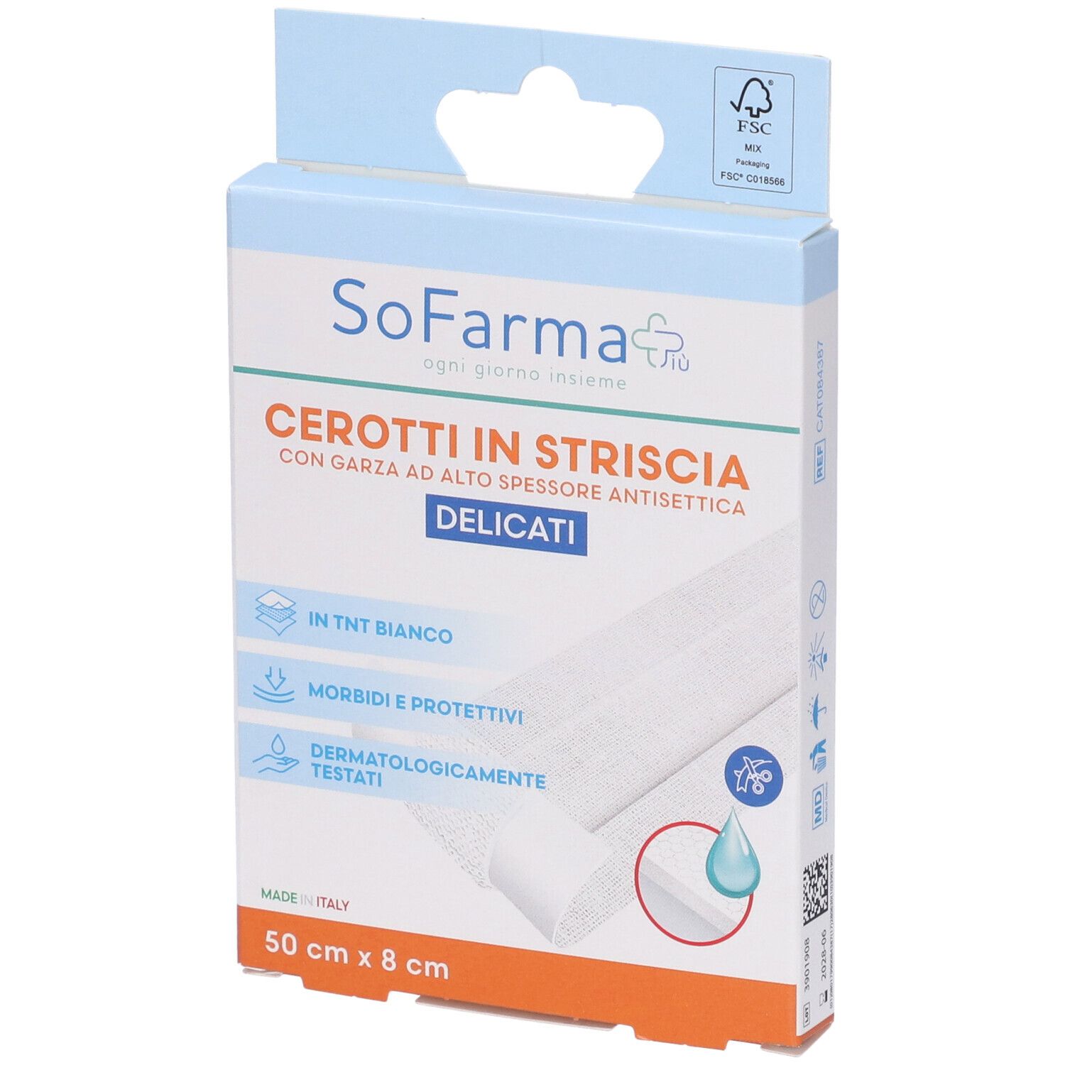 Sofarmapiu' Cerotto Delicato Striscia 50X8 Cm