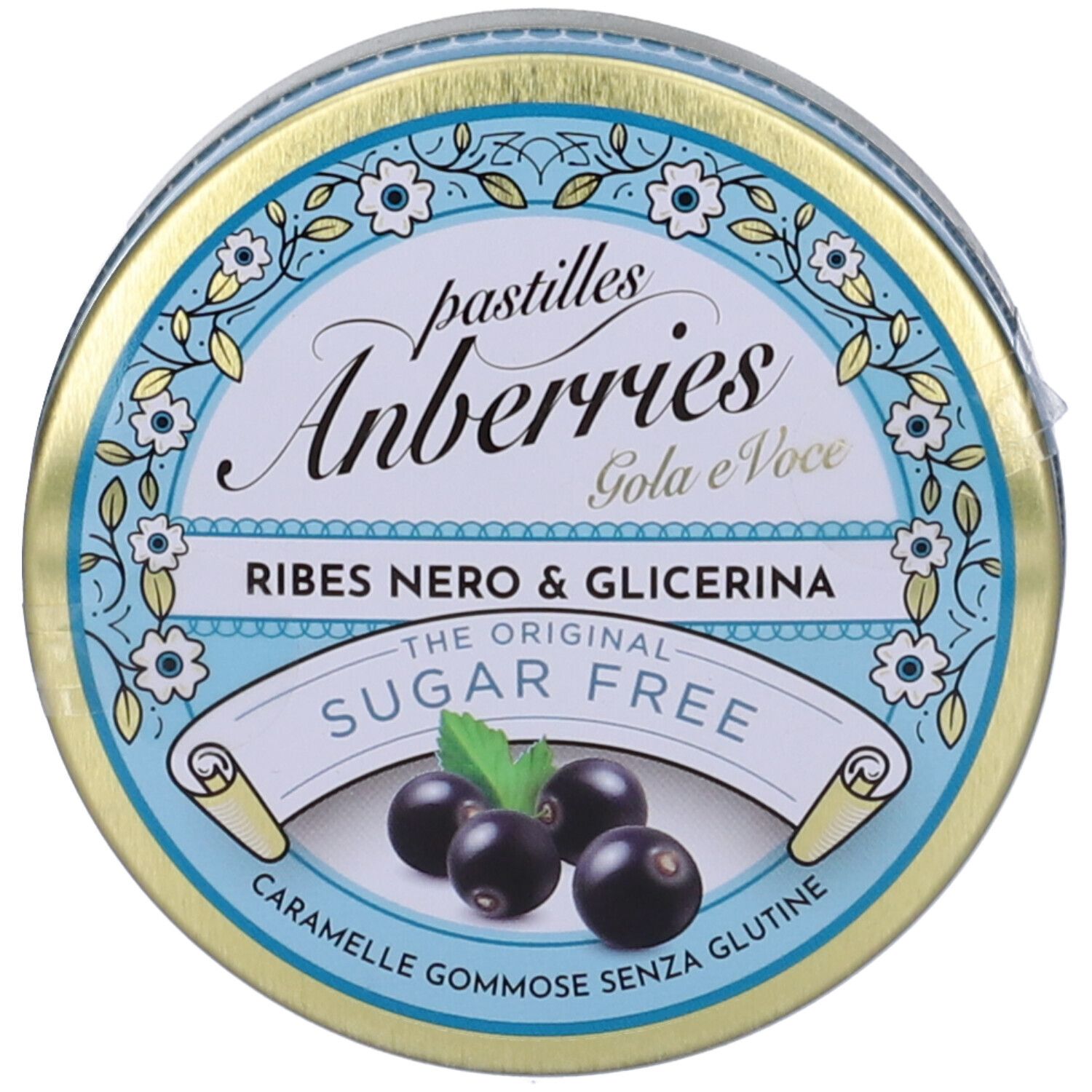 Caramelle Anberries Classiche Ribes Nero e Glicerina