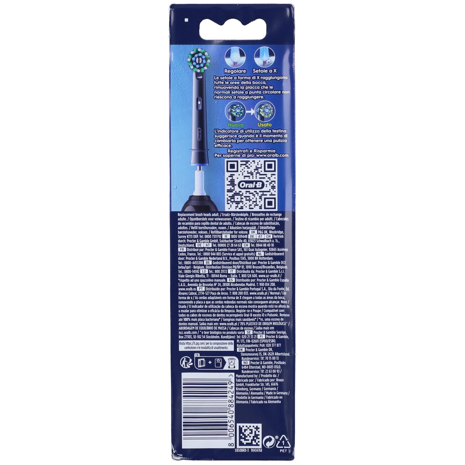 Oral-B Testine di Ricambio Pro Cross Action