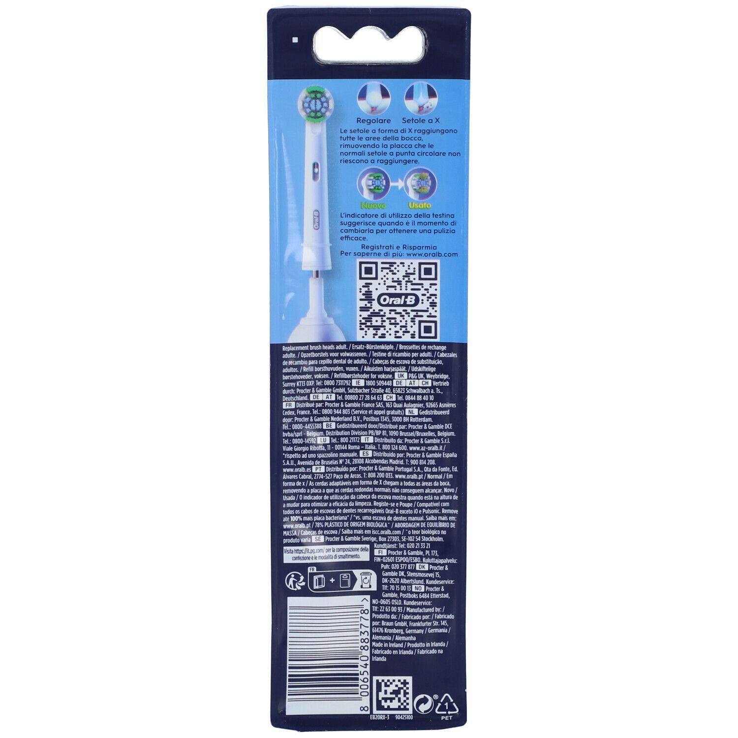 Oral-B Pro Precision Clean Testine Ricambio