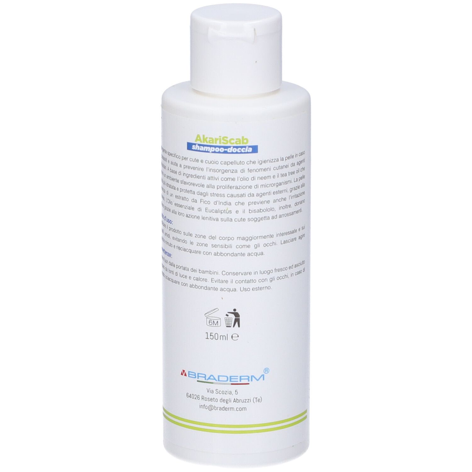 Akariscab Shampoo Doccia 150 Ml Braderm