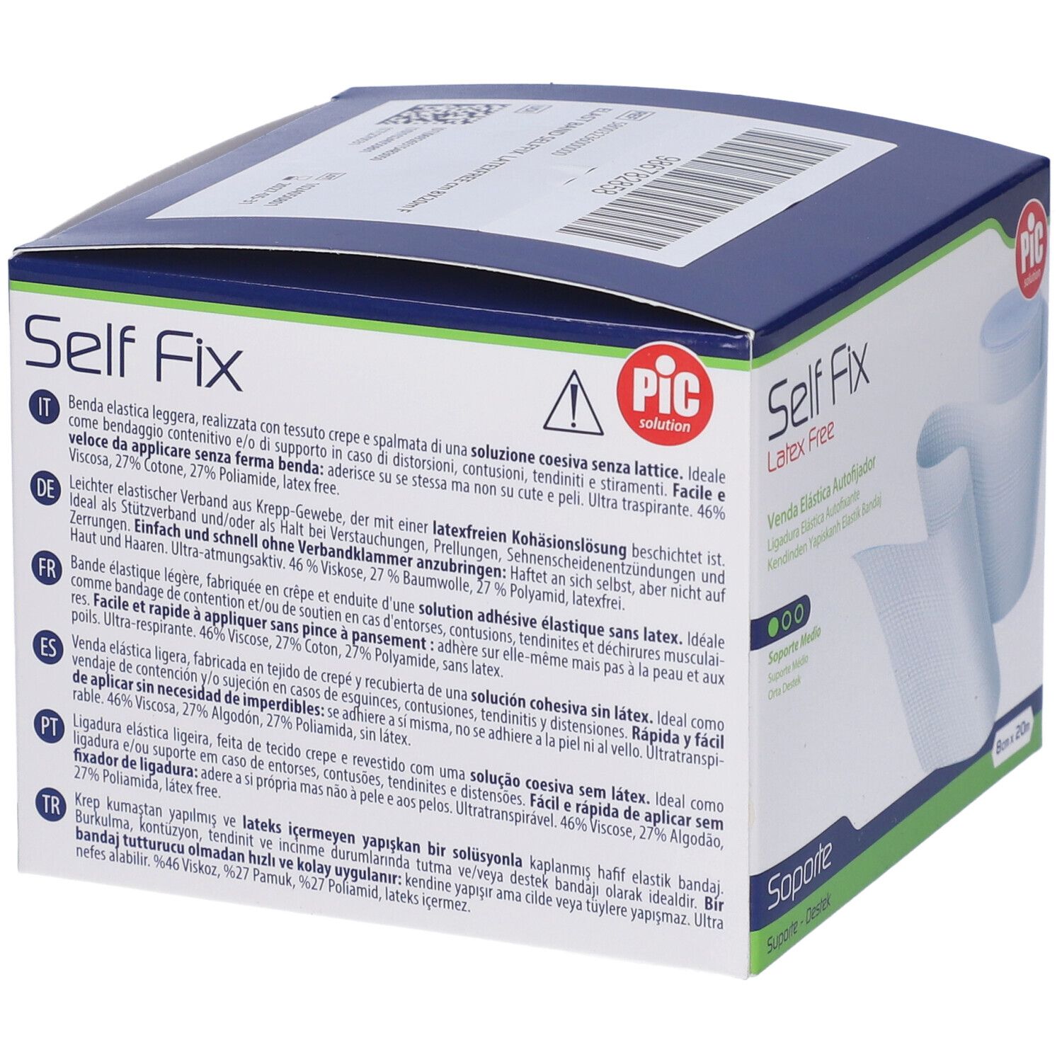 Benda Elastica Pic Selffix Senza Lattice M 20X8 Cm