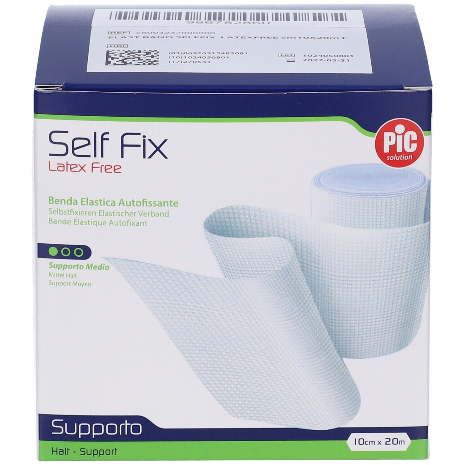 Benda Elastica Pic Selffix Senza Lattice M 20X10 Cm