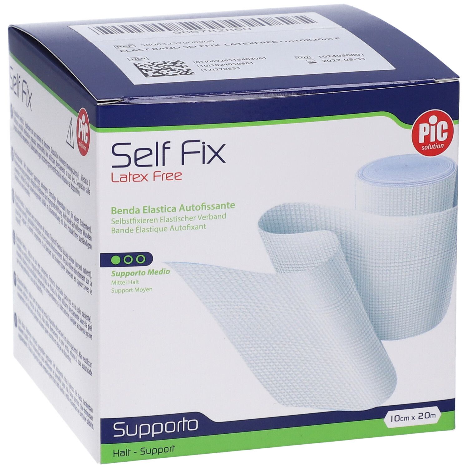 Benda Elastica Pic Selffix Senza Lattice M 20X10 Cm