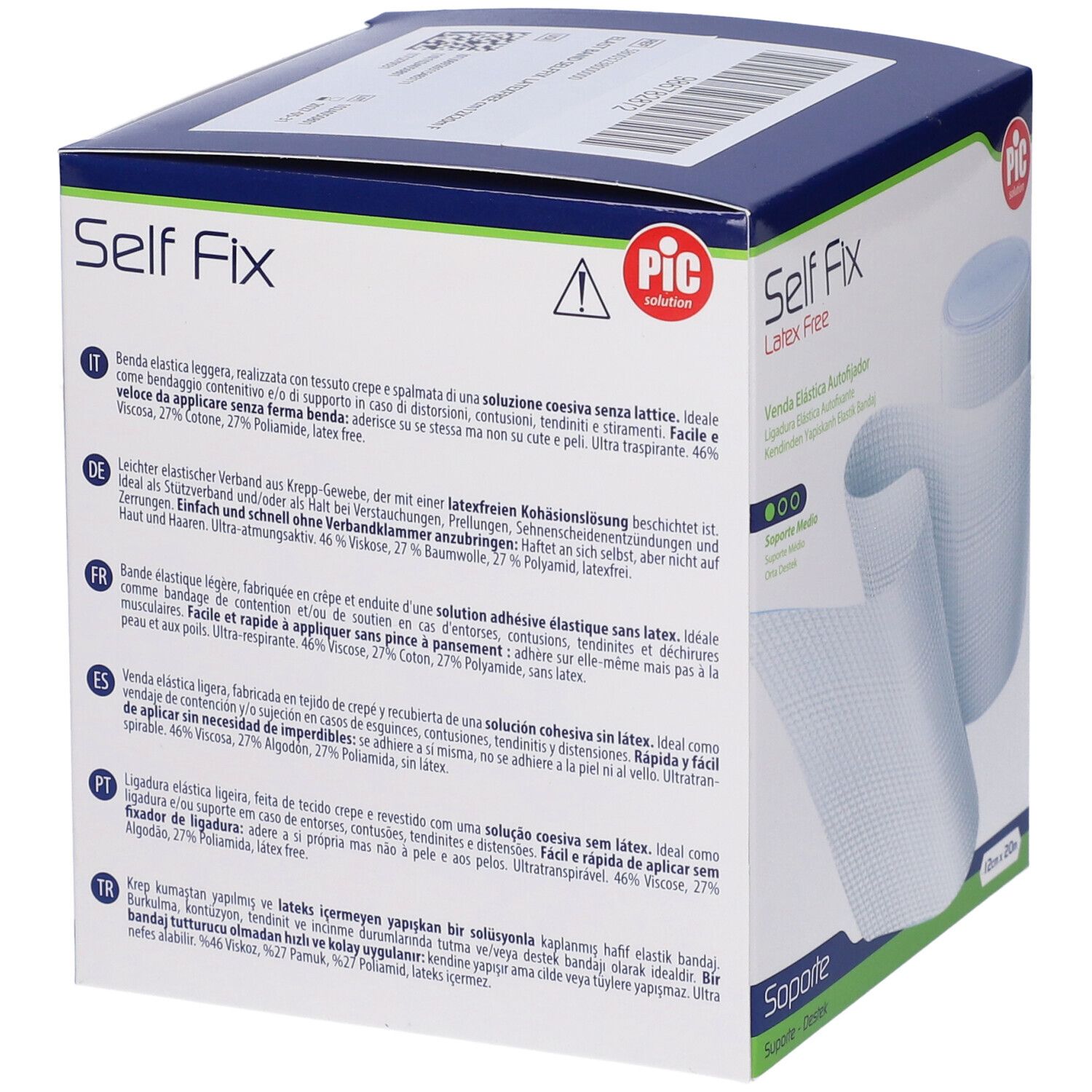 Benda Elastica Pic Selffix Senza Lattice M 20X12 Cm