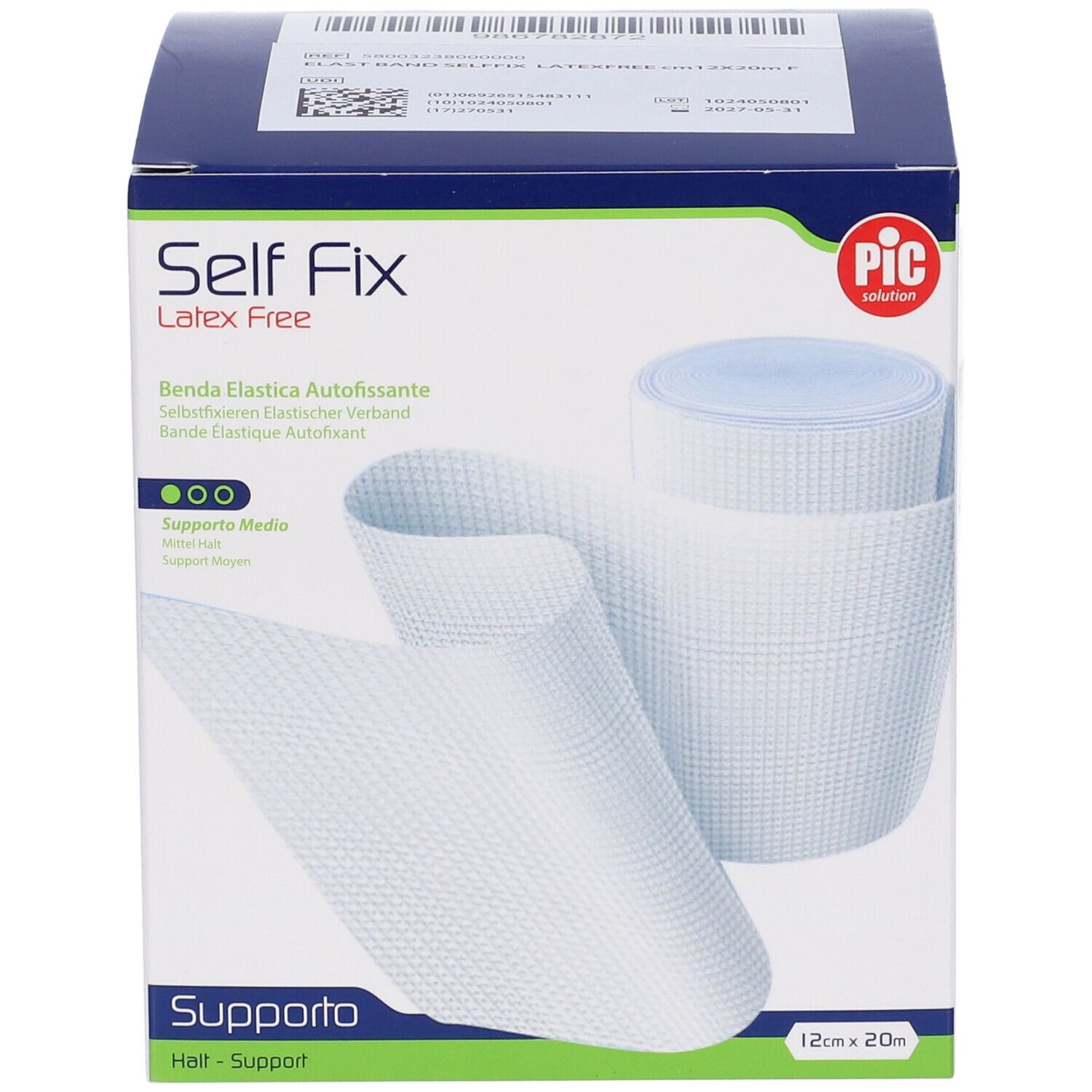 Benda Elastica Pic Selffix Senza Lattice M 20X12 Cm