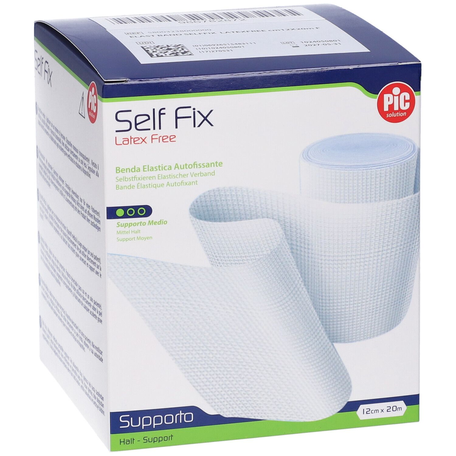 Benda Elastica Pic Selffix Senza Lattice M 20X12 Cm