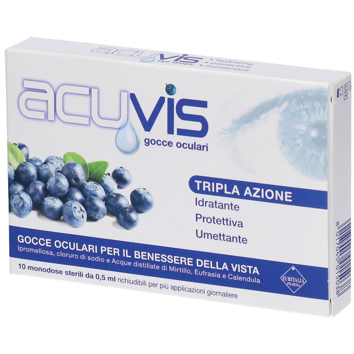 Gocce Oculari Acuvis 10 Flaconcini 0,5 Ml