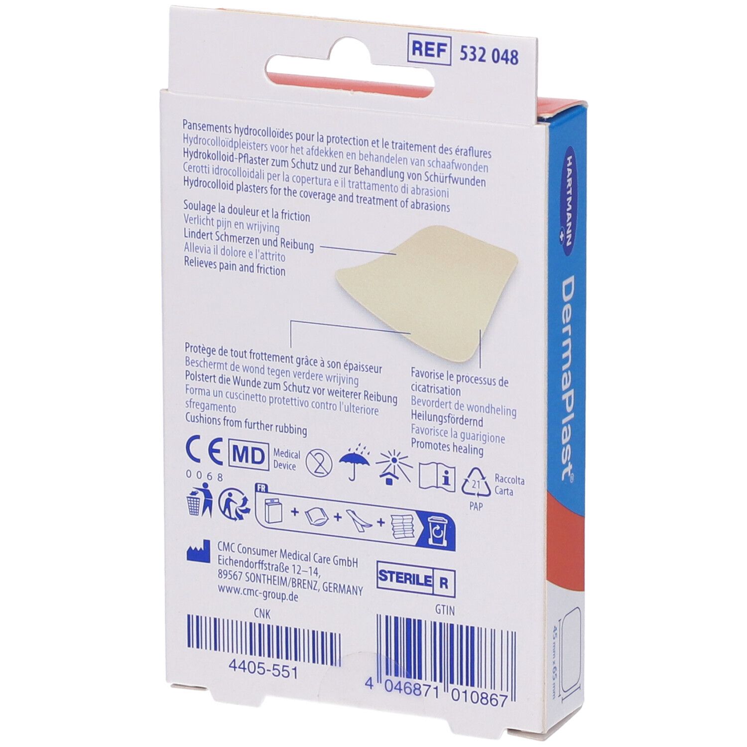 Hartmann DermaPlast® Cerotto per Abrasioni 45mm x 65mm