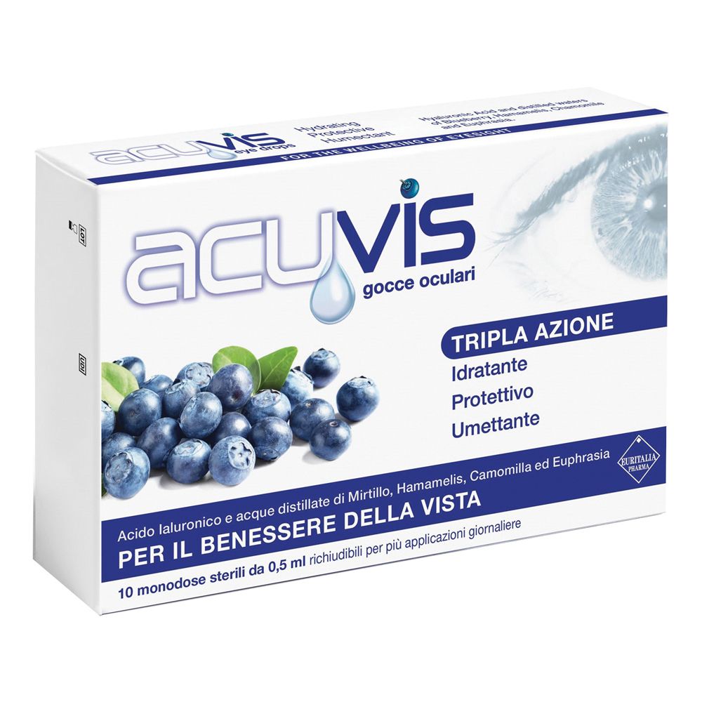 Gocce Oculari Acuvis 10 Flaconcini 0,5 Ml