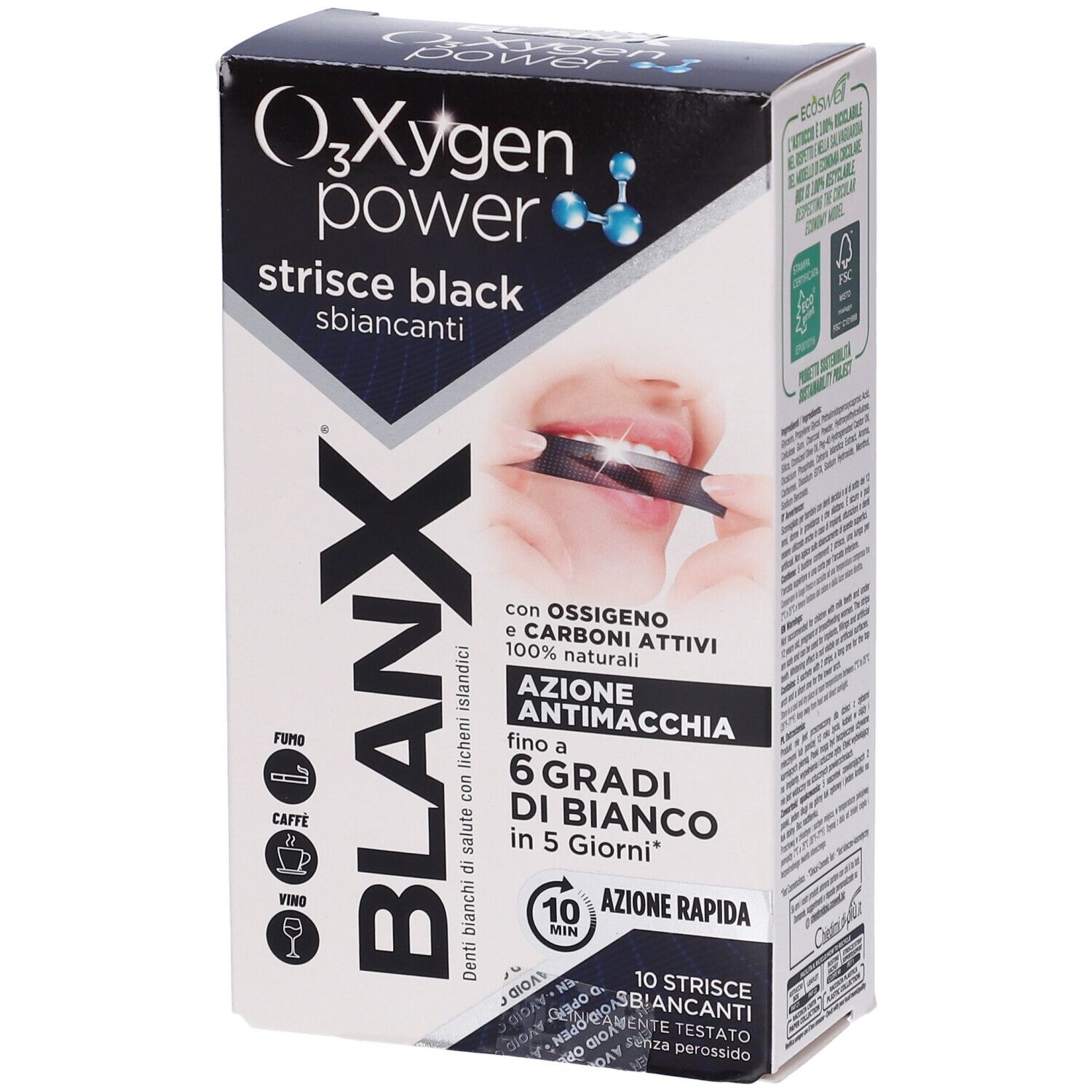 Blanx O3X Strisce Black 5 Pezzi