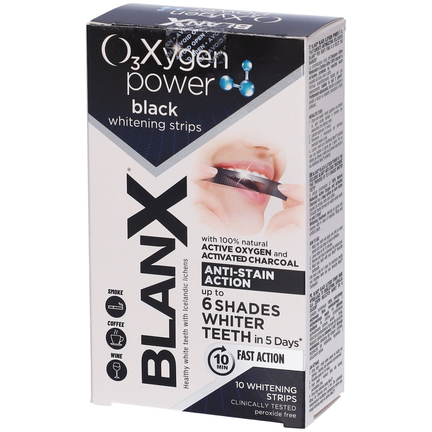 Blanx O3X Strisce Black 5 Pezzi