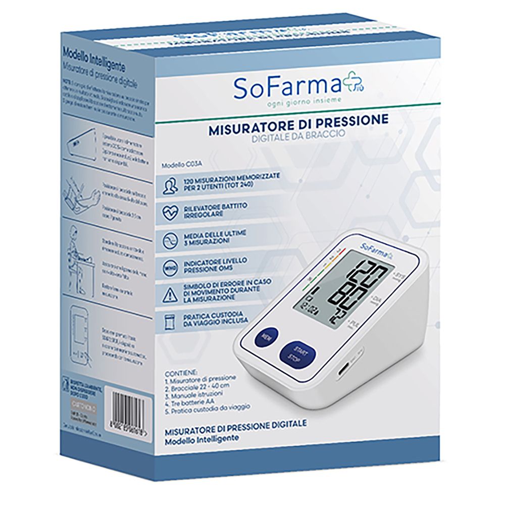 Sofarmapiu' Sfigmomanometro Digitale Da Braccio