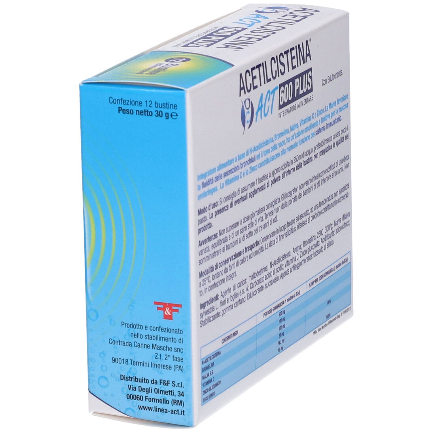 Acetilcisteina ACT 600 Plus Bustine Gusto Agrumi