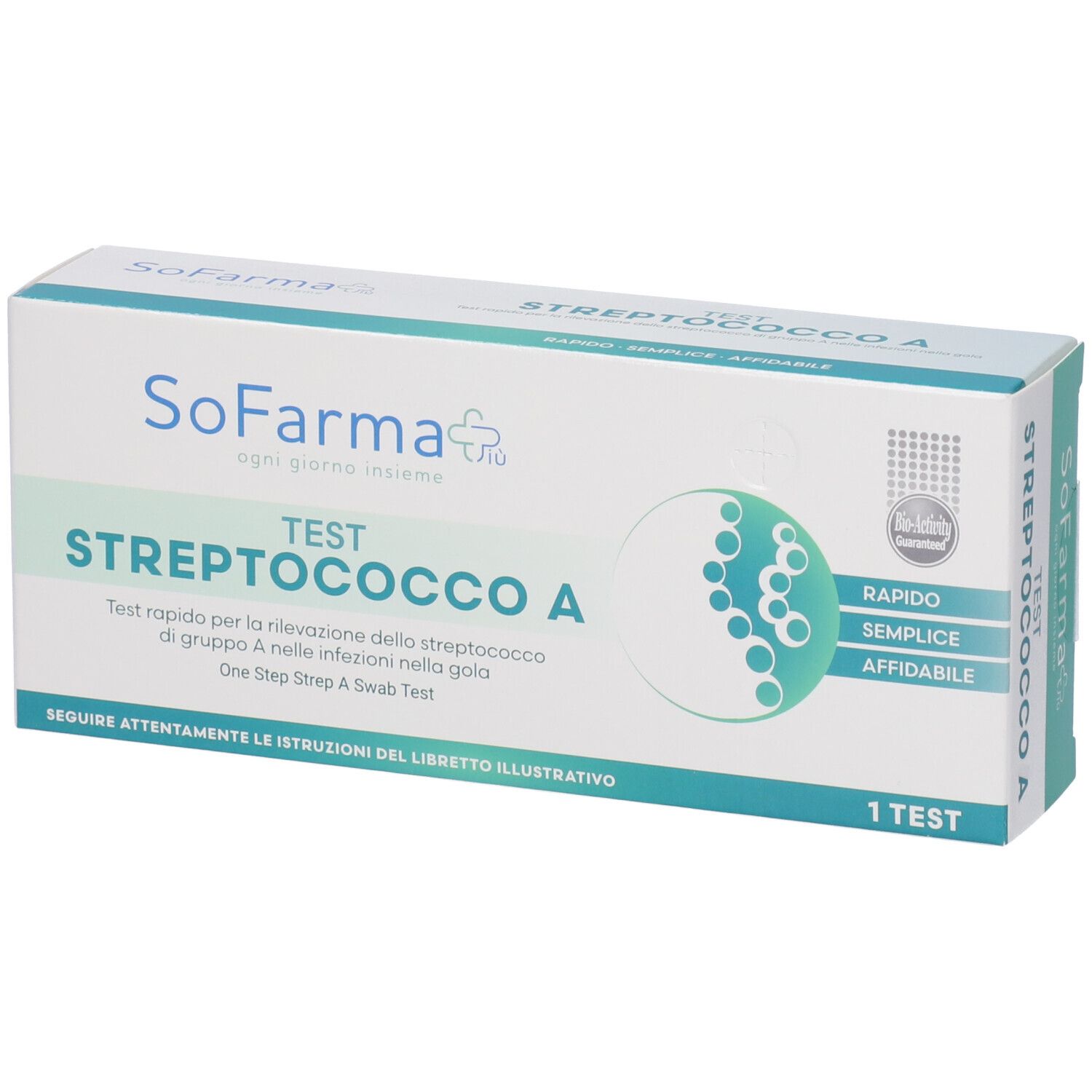 Sofarmapiu' Test Rapido Autodiagnostico Streptococco A