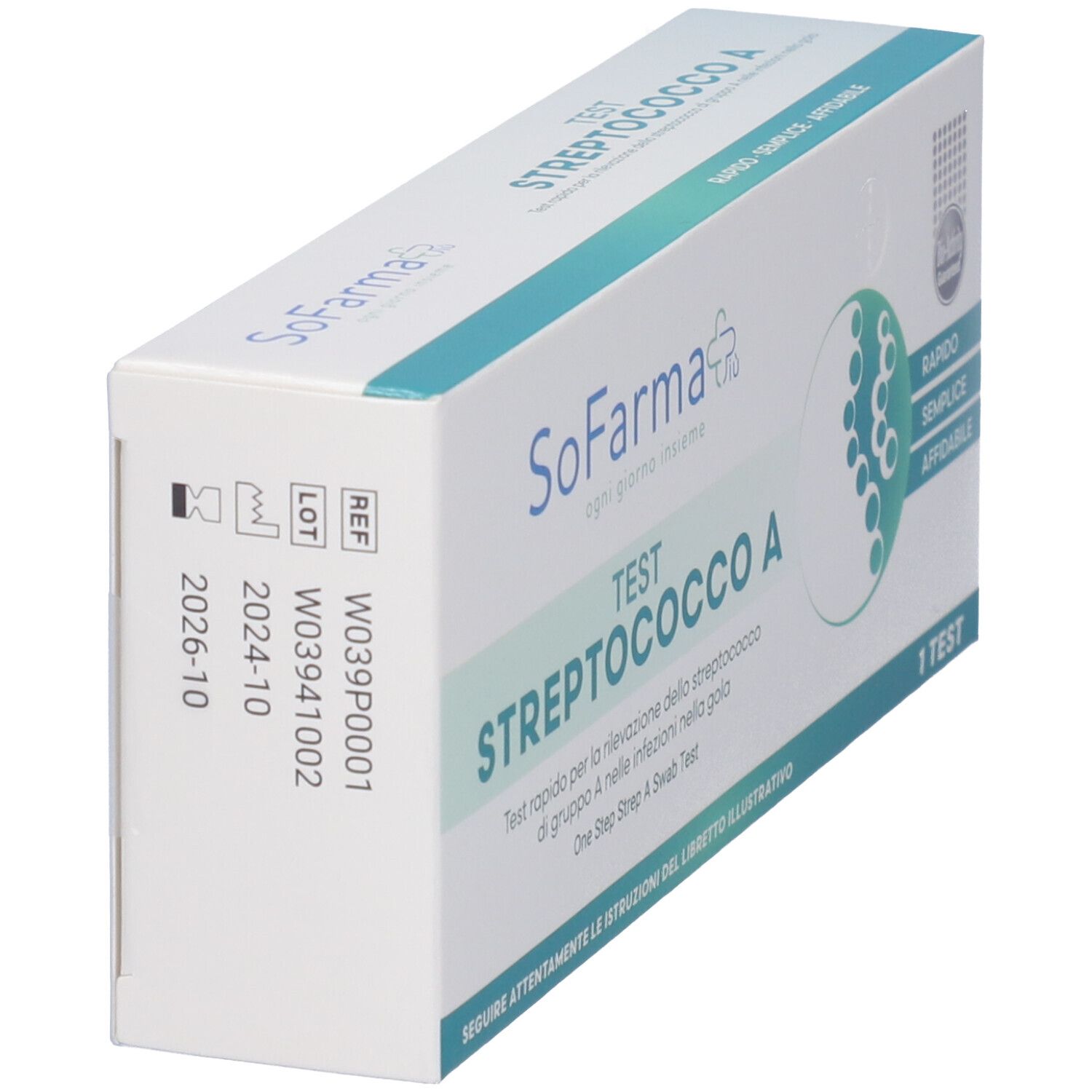 Sofarmapiu' Test Rapido Autodiagnostico Streptococco A