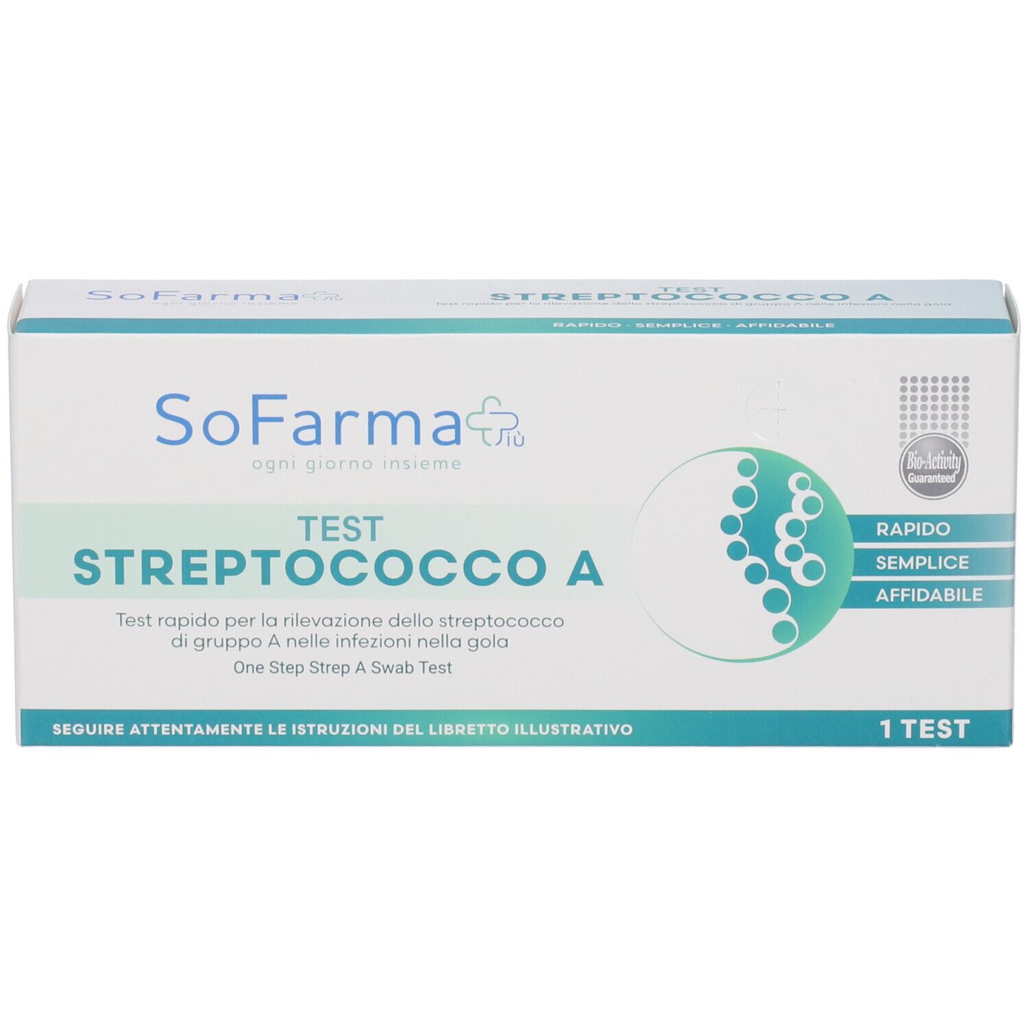 Sofarmapiu' Test Rapido Autodiagnostico Streptococco A