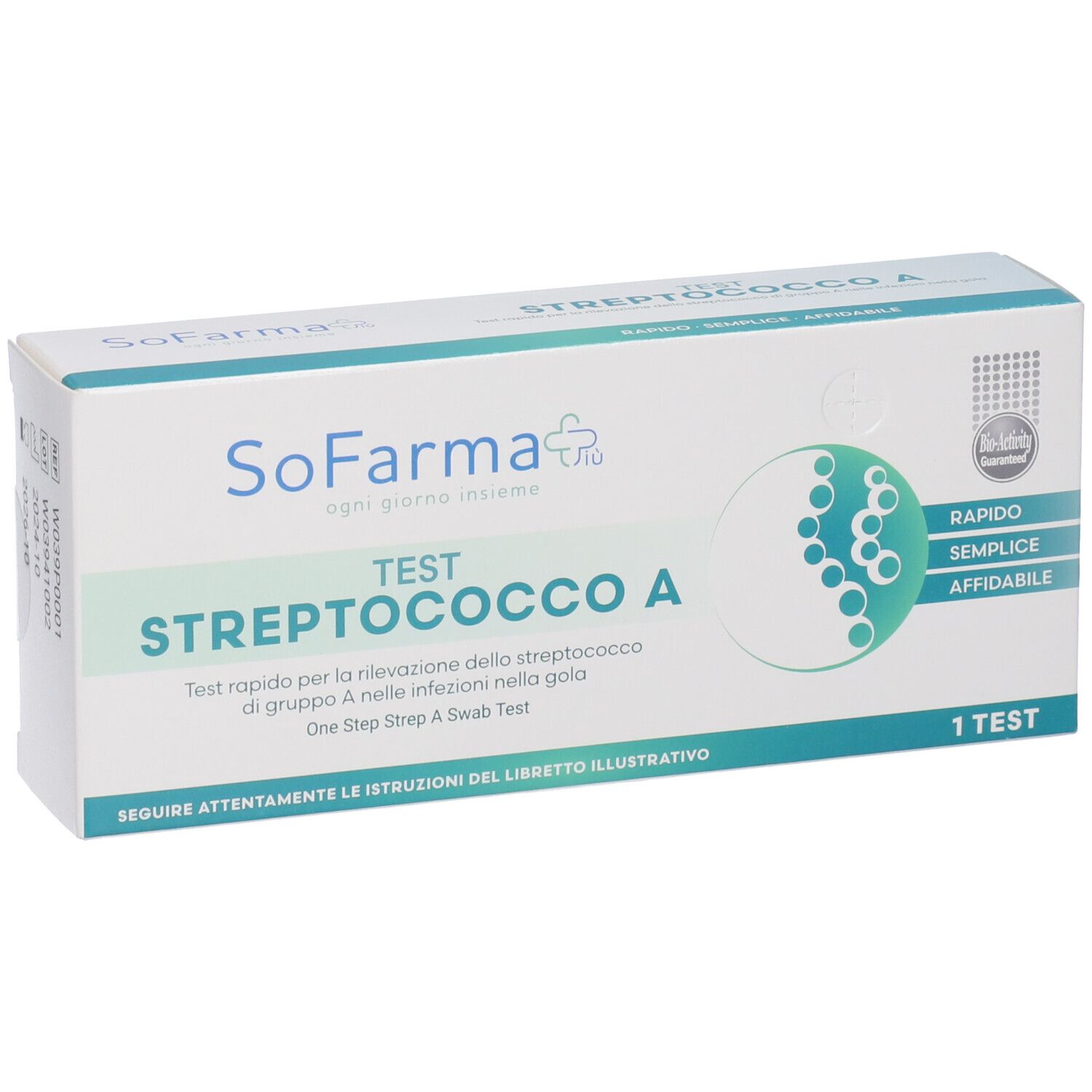 Sofarmapiu' Test Rapido Autodiagnostico Streptococco A