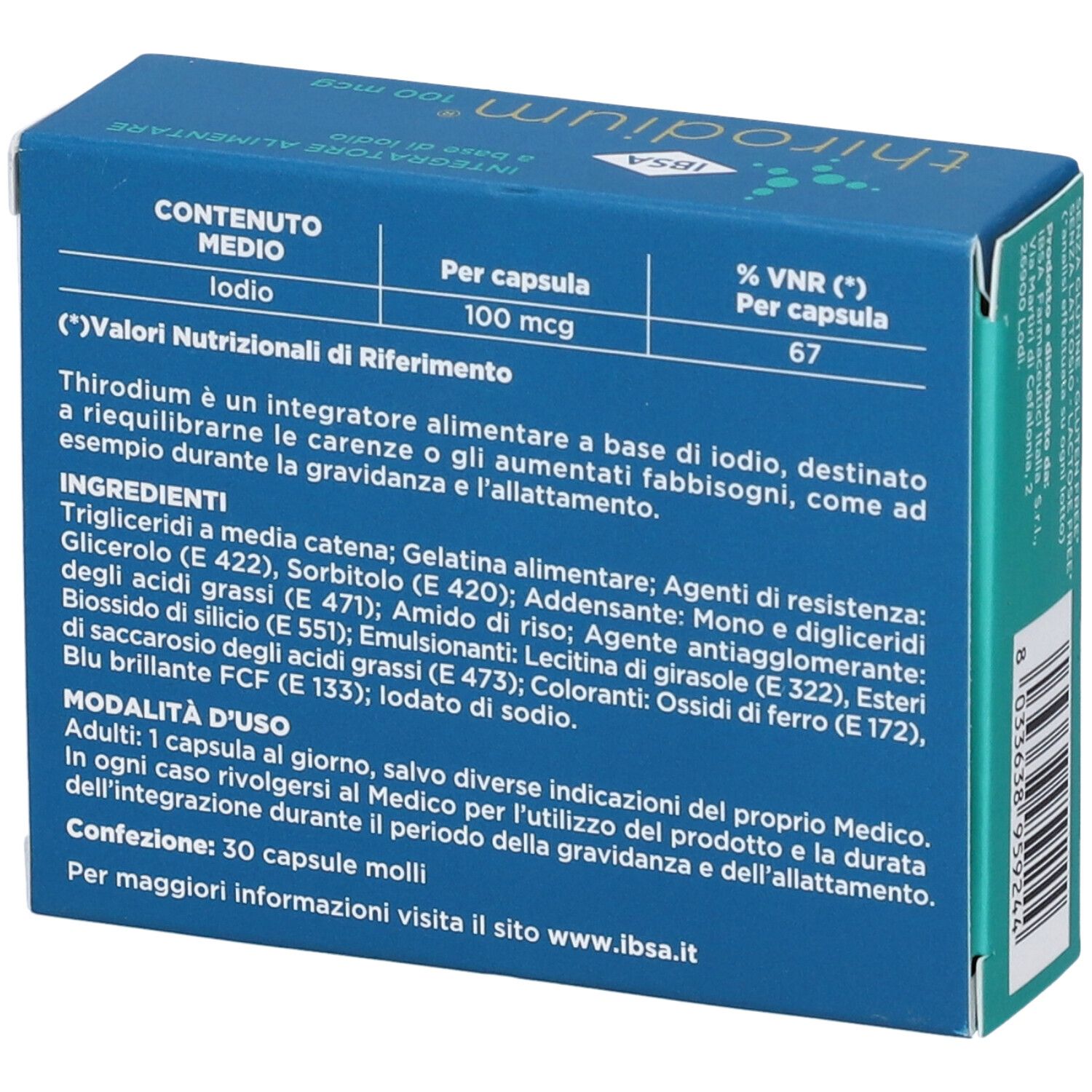 Thirodium 100Mcg 30 Capsule Molli