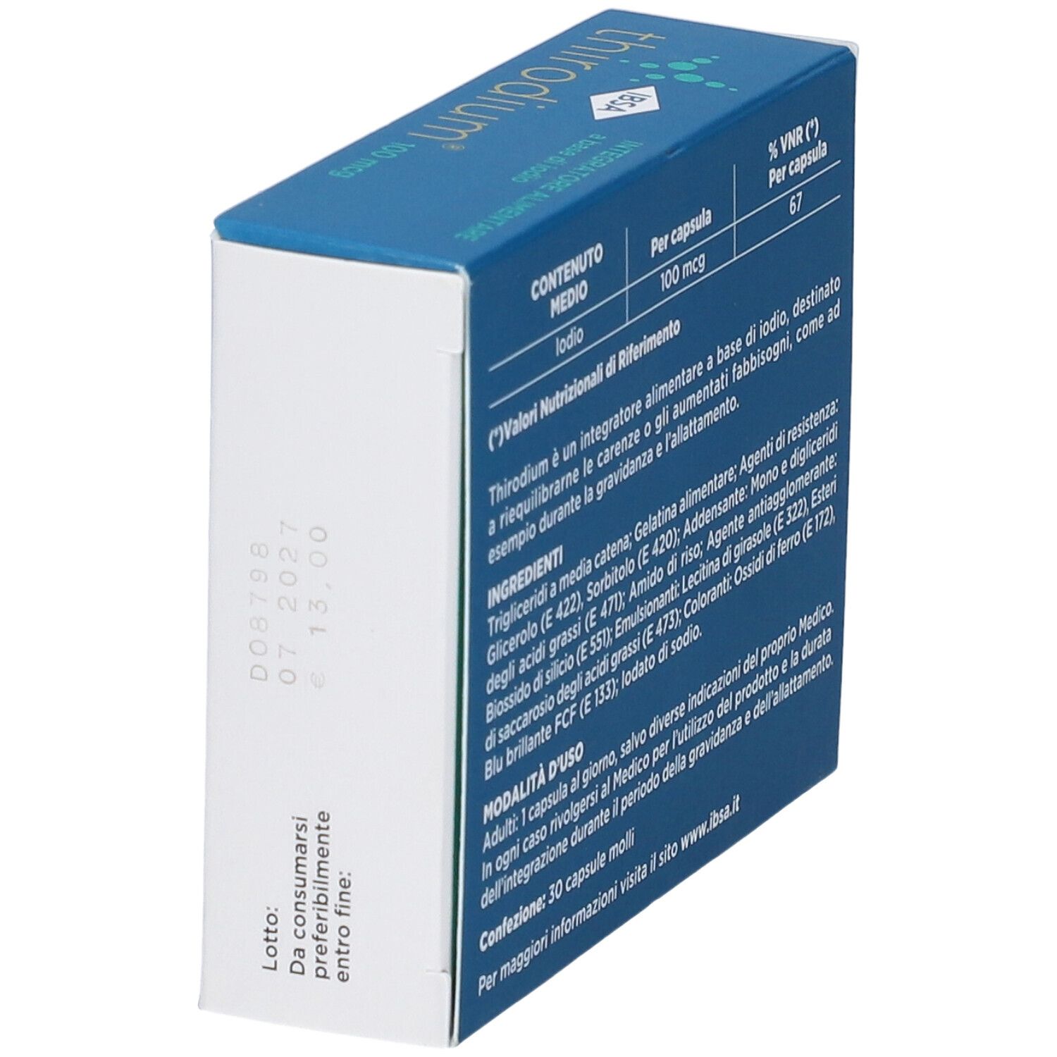 Thirodium 100Mcg 30 Capsule Molli