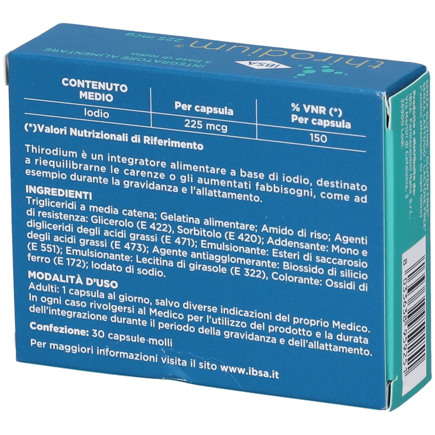 Thirodium 225Mcg 30 Capsule Molli