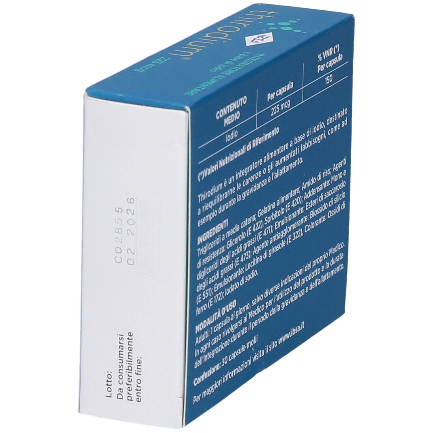Thirodium 225Mcg 30 Capsule Molli