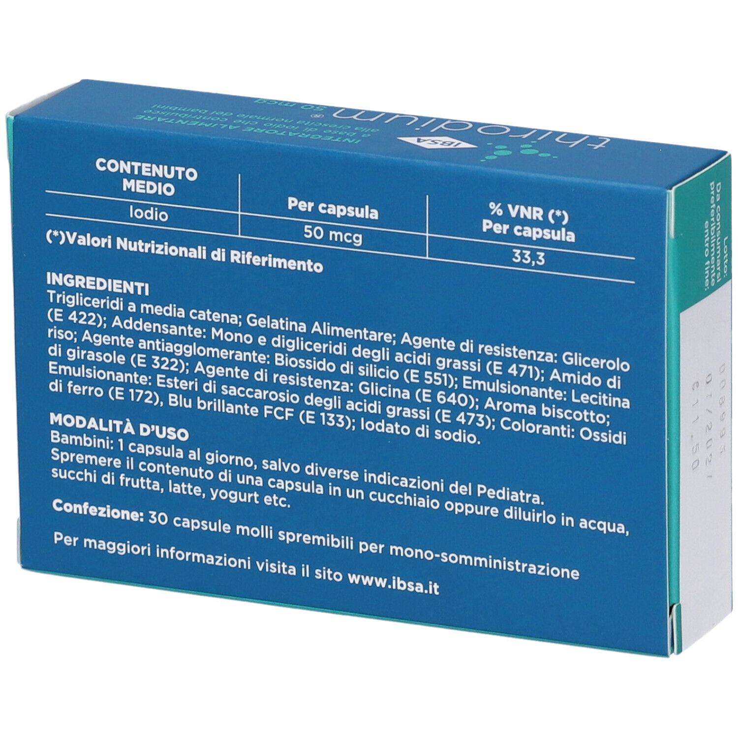 Thirodium 50Mcg 30 Capsule Molli Nuova Formulazione