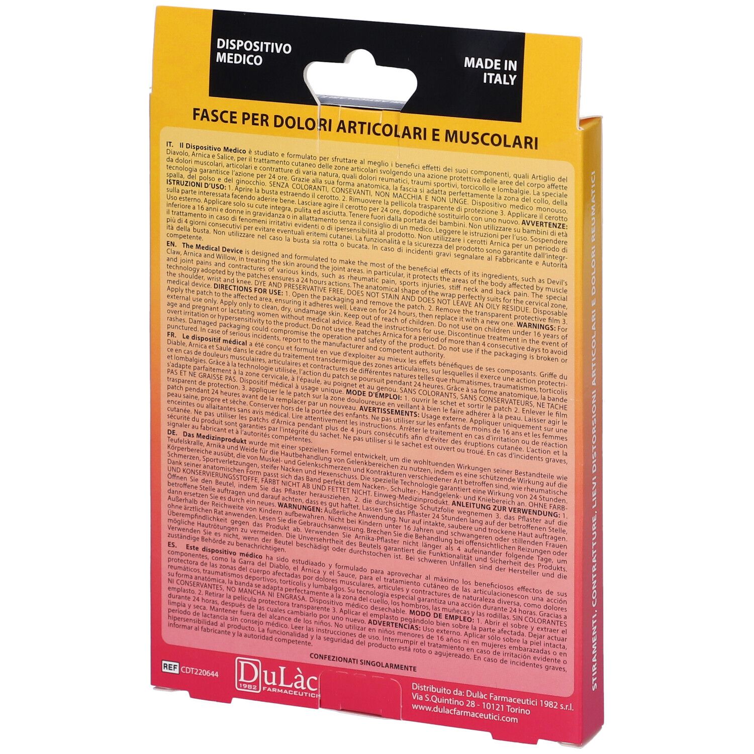 Dulàc Arnica 98 Fasce per Dolori Muscolari Articolari