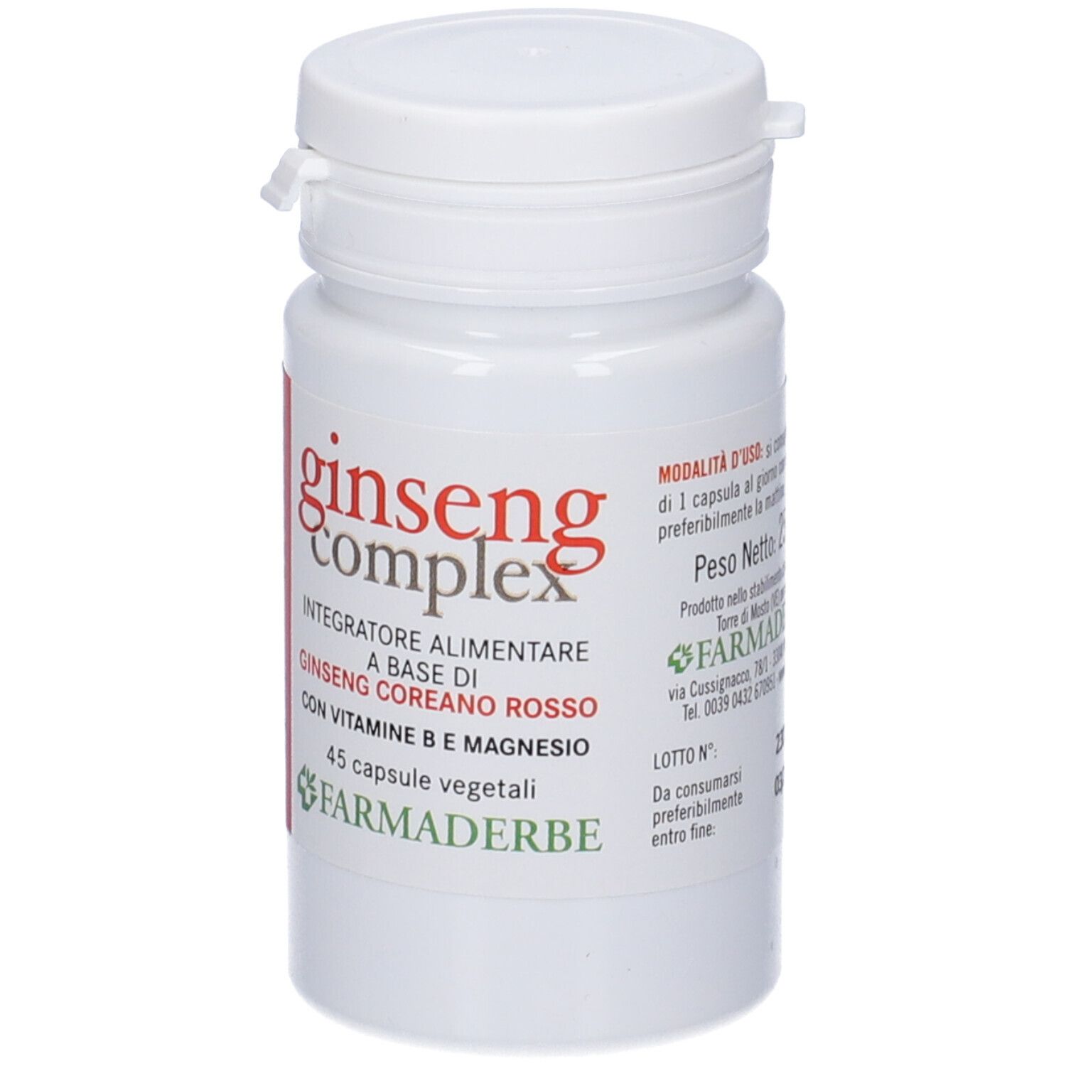 Ginseng Complex 45 Capsule Vegetali
