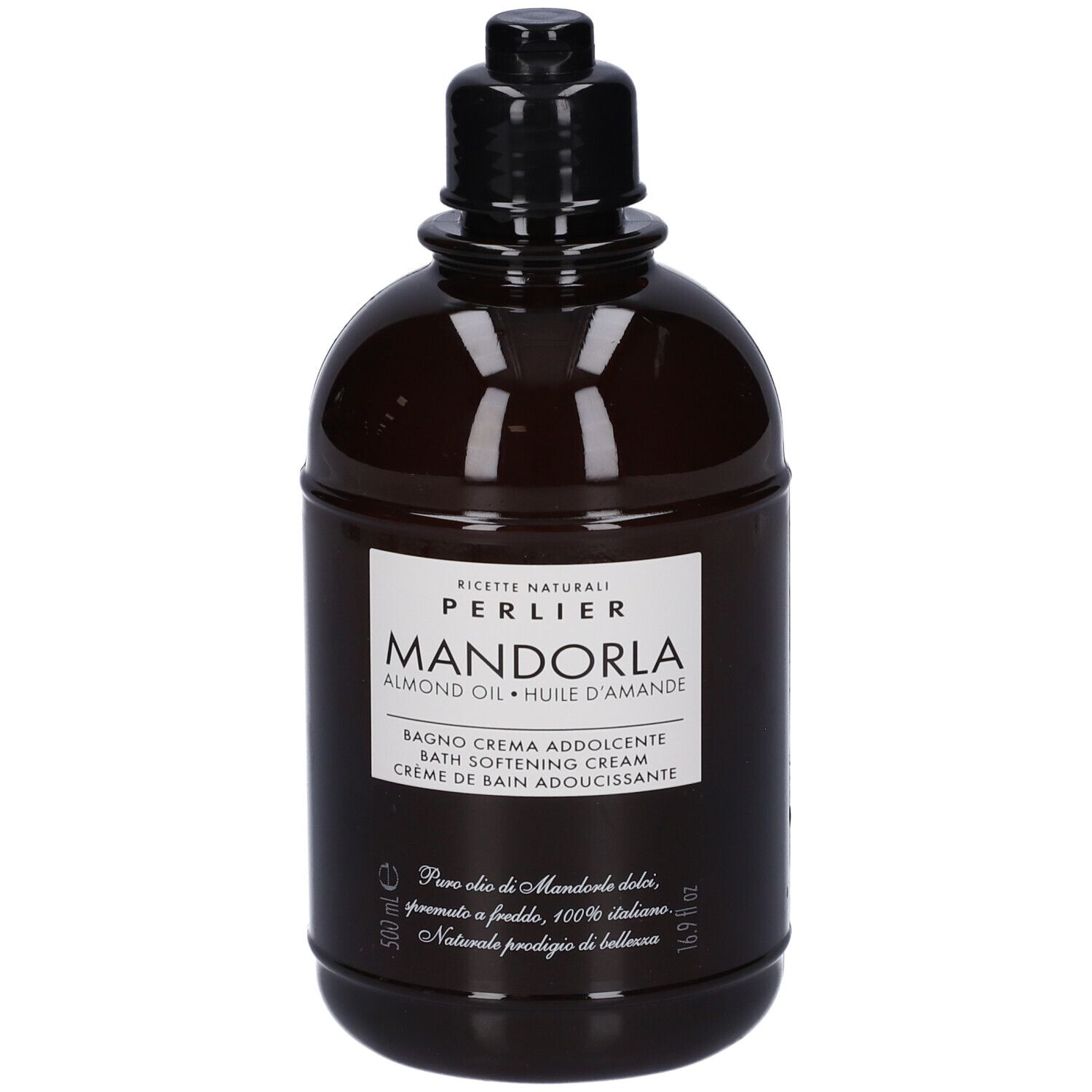 Crema bagno Perlier Mandorla, flacone 500ml.