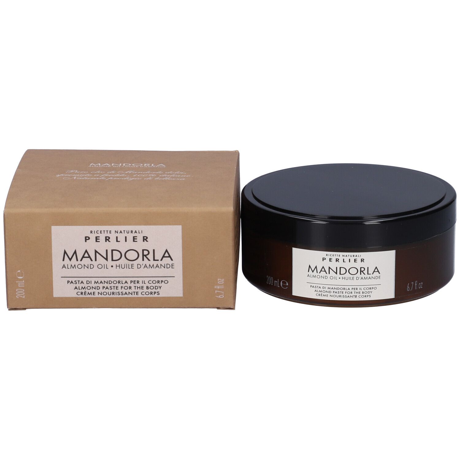 Crema corpo Perlier Mandorla con scatola. 200 ml.