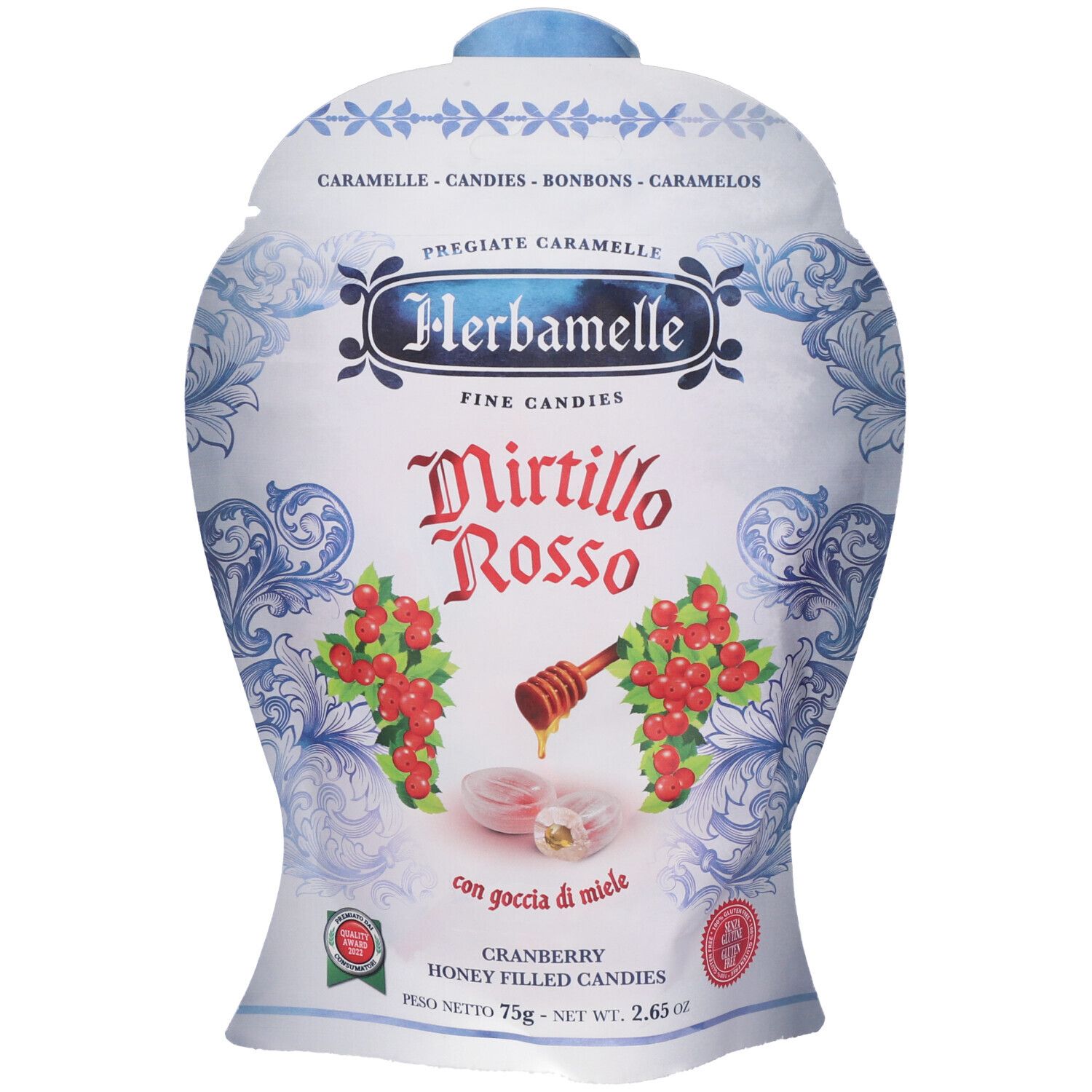Herbamelle Mirtillo Rosso Caramelle