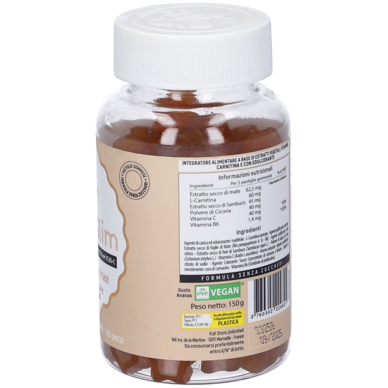 Lashile' Good Slim Senza Zuccheri 60 Gummies
