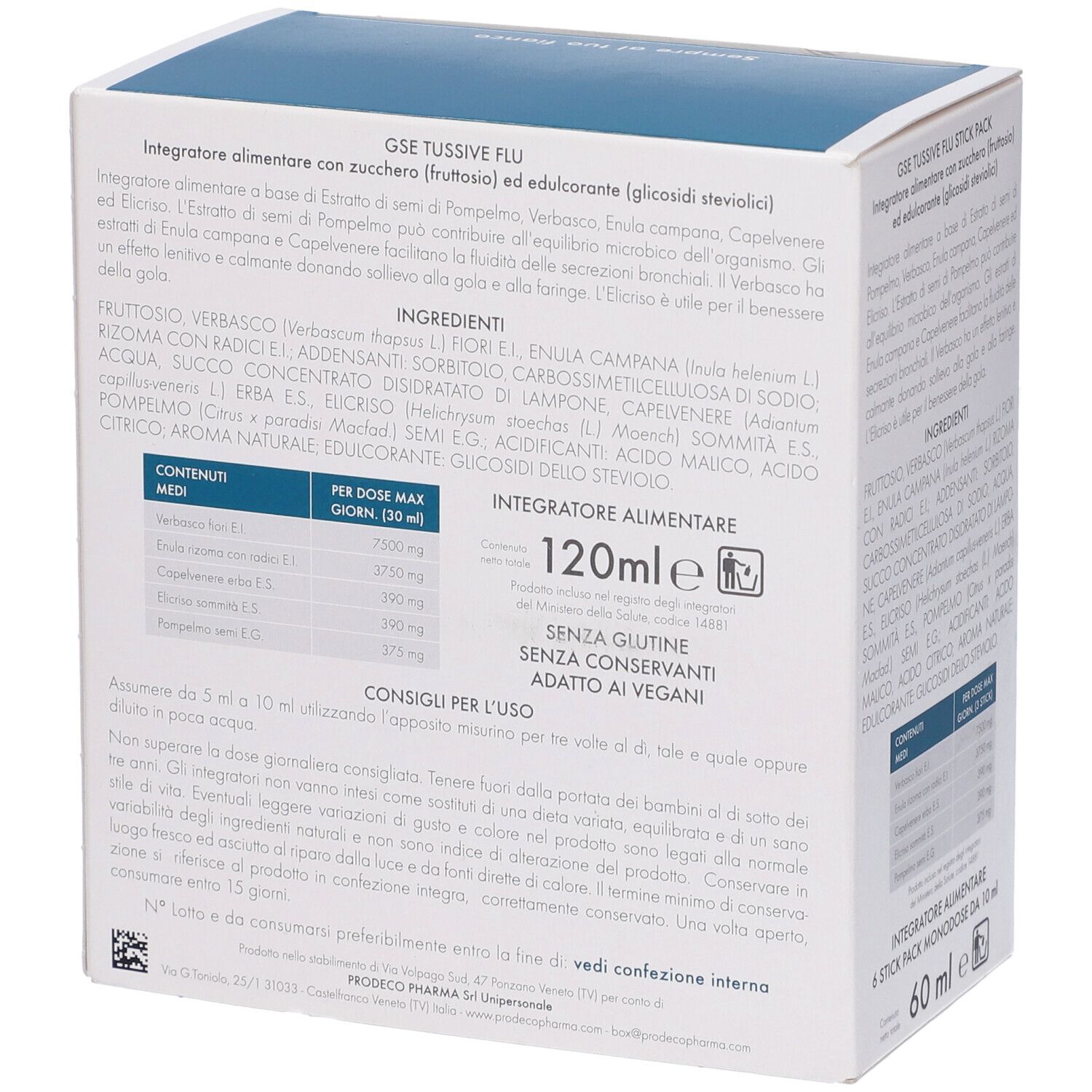 Gse Tussive Flu Duo Flacone+6 Stick Pack Monodose