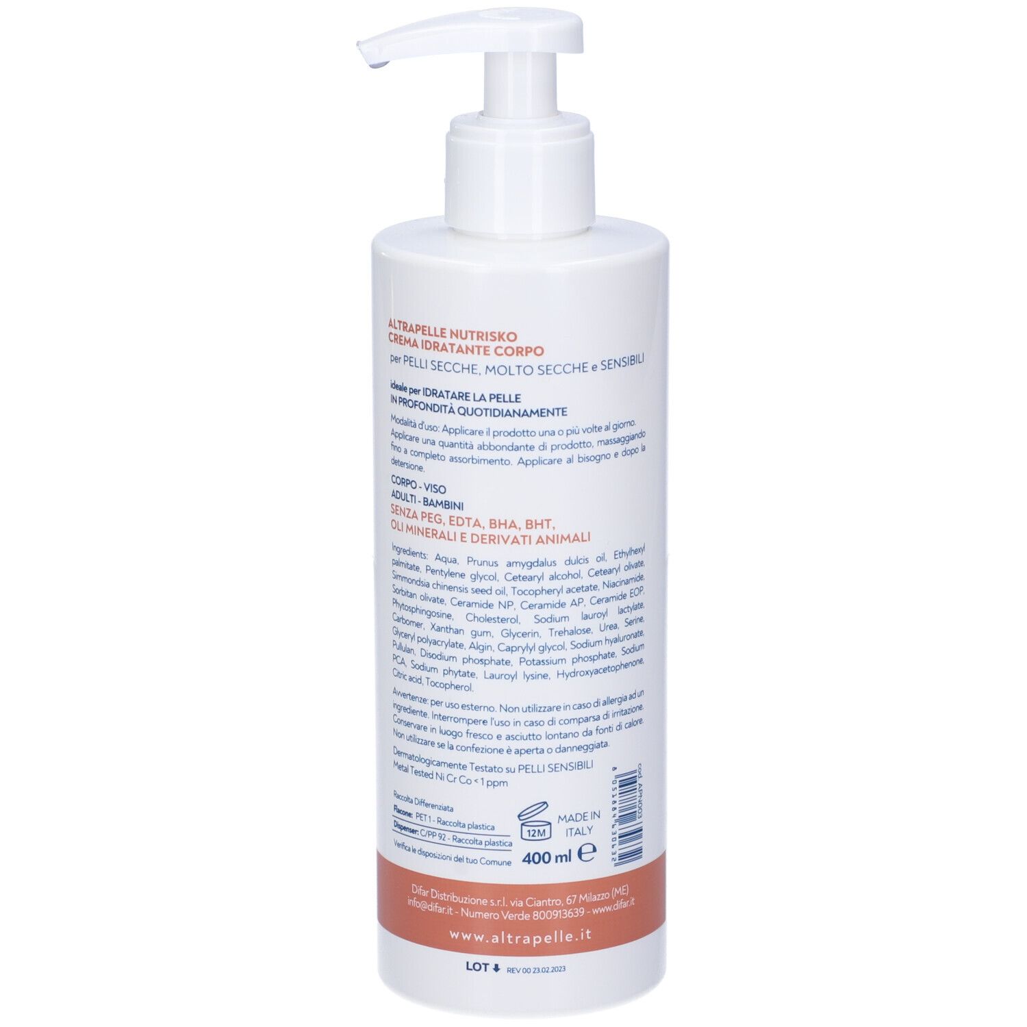 Altrapelle Nutrisko Crema Idratante