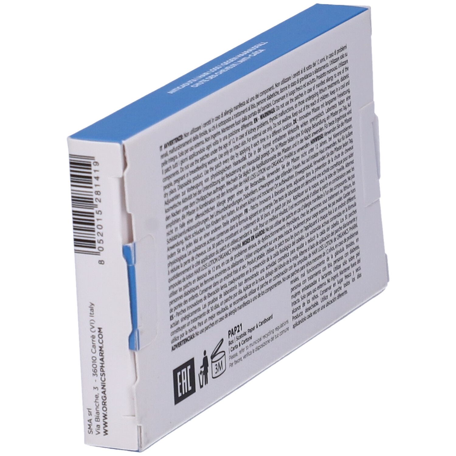 Organics Pharm Anti Hairloss Patch 30 Pezzi