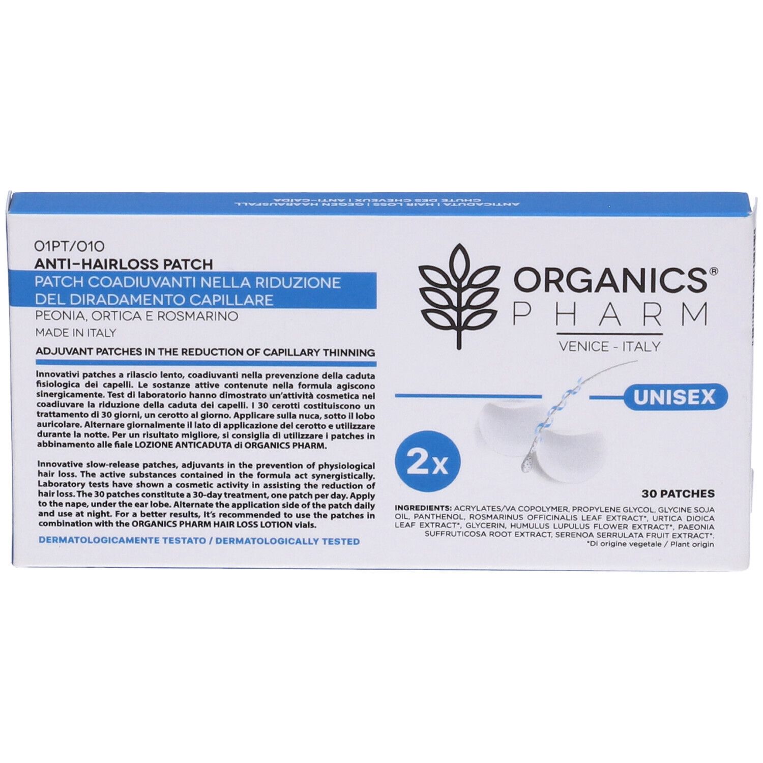 Organics Pharm Anti Hairloss Patch 30 Pezzi