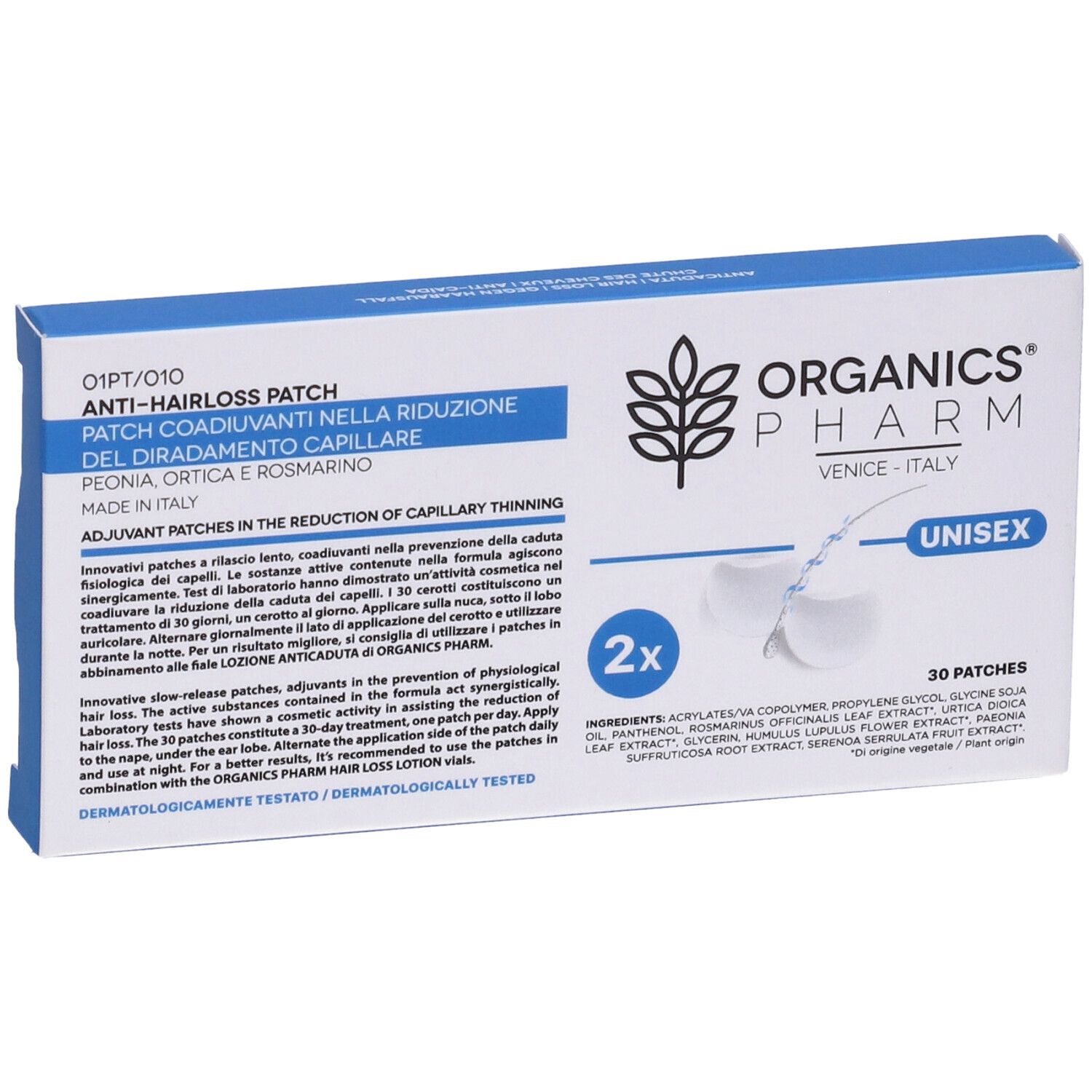 Organics Pharm Anti Hairloss Patch 30 Pezzi