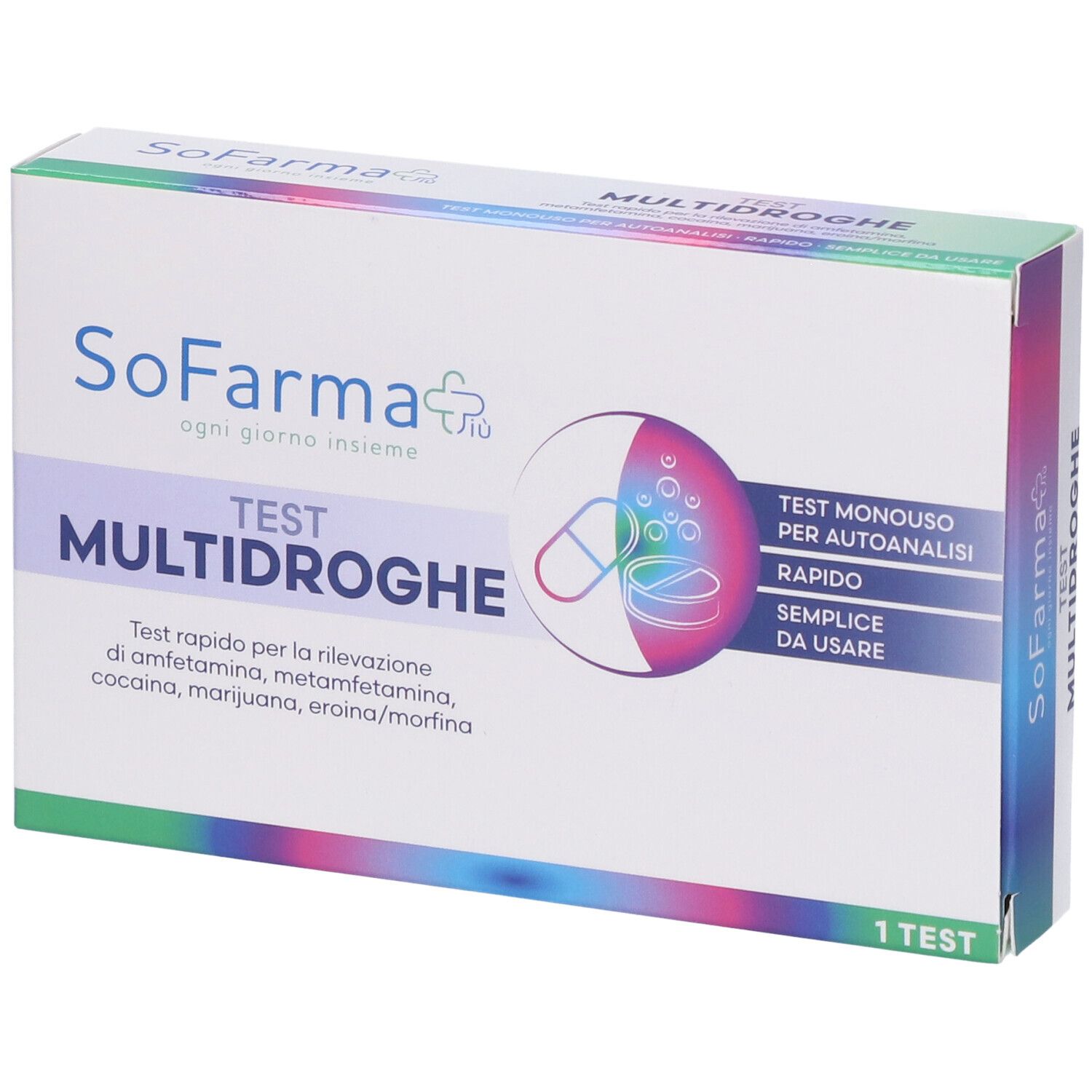 Sofarmapiu' Test Autodiagnostico Rapido Multidroghe