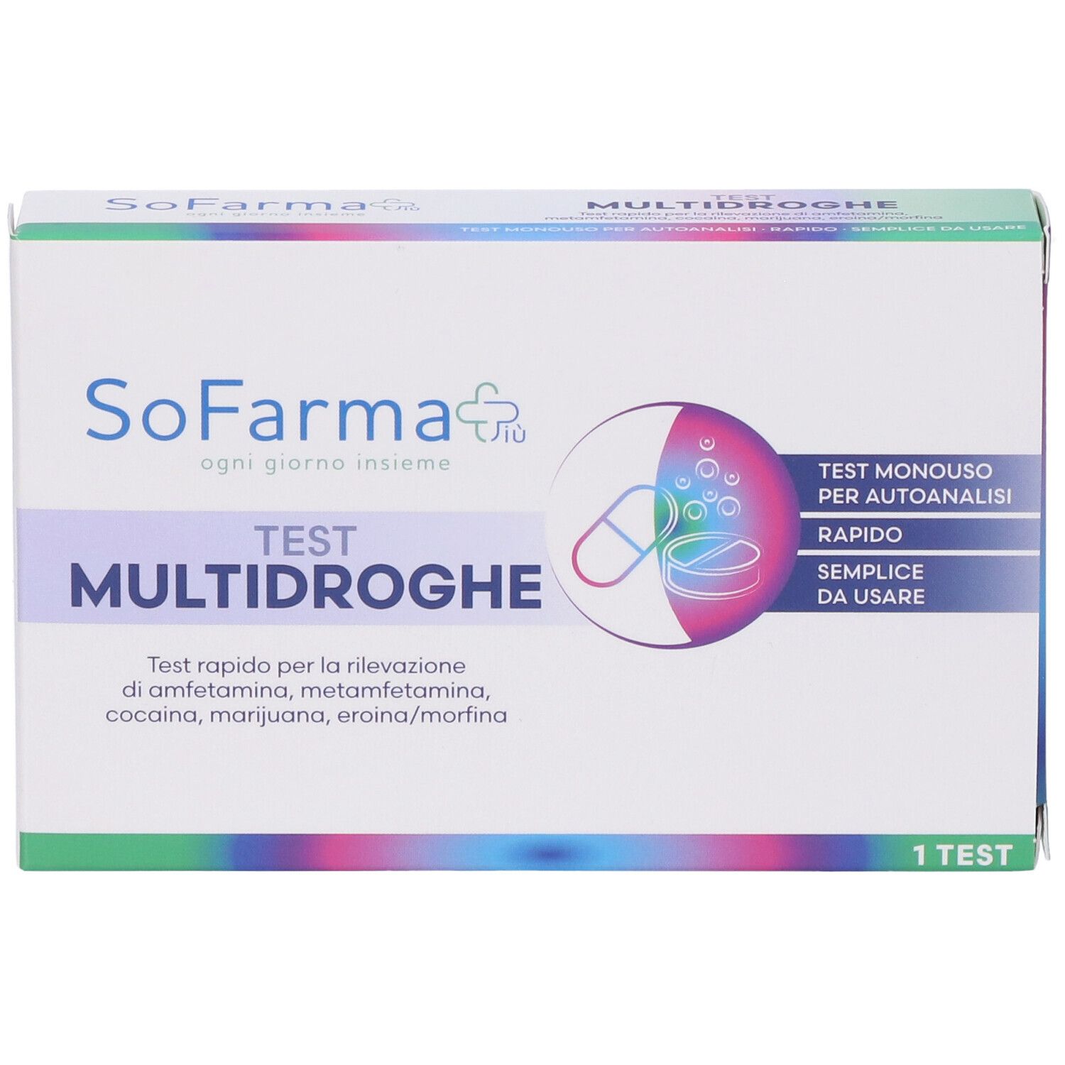 Sofarmapiu' Test Autodiagnostico Rapido Multidroghe