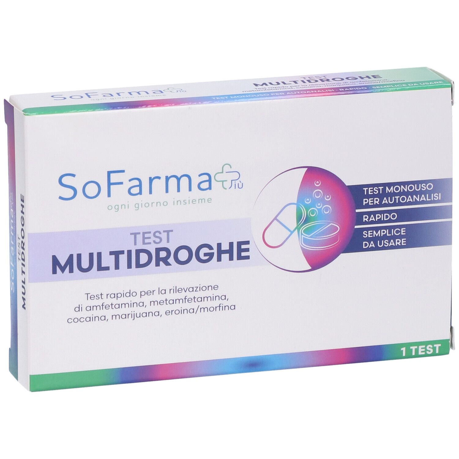 Sofarmapiu' Test Autodiagnostico Rapido Multidroghe