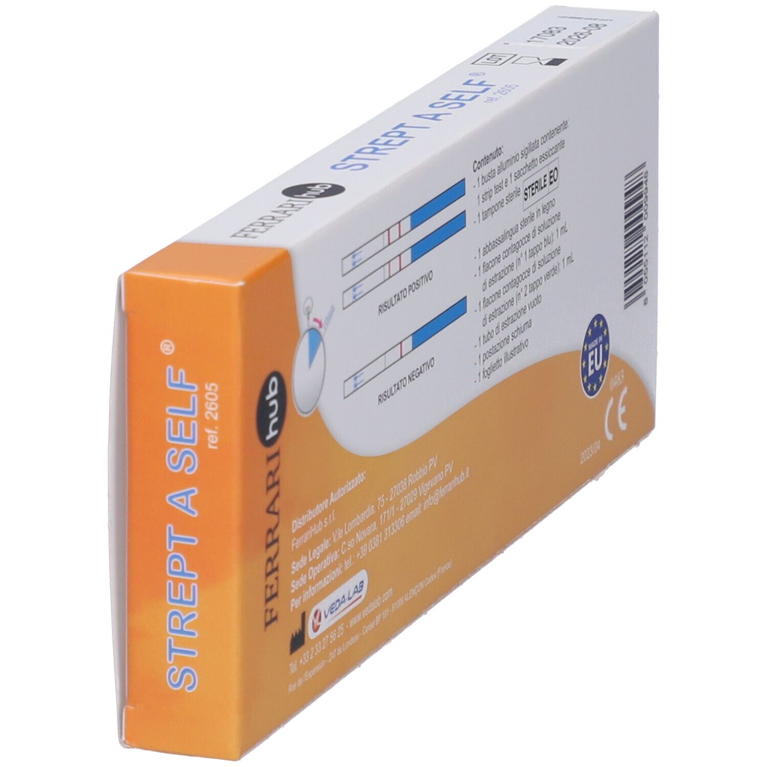 Test Autodiagnostico Strept Rilevazione Batteri Streptococco B-Emolitico Infezioni Gola