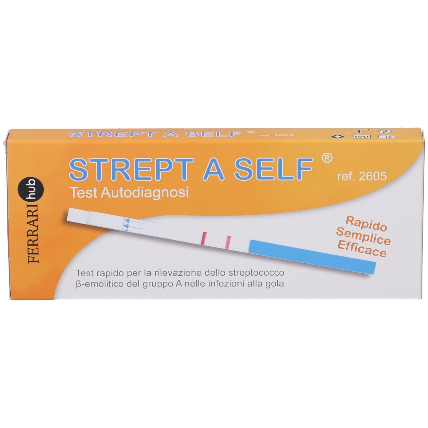 Test Autodiagnostico Strept Rilevazione Batteri Streptococco B-Emolitico Infezioni Gola