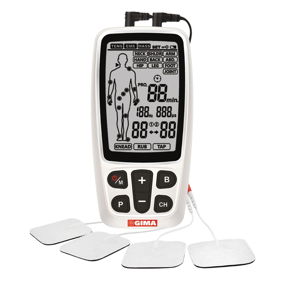 GIMA Gima-Care Tens/Ems - 2 Canali - 60 Programmi